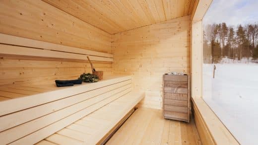 construire sauna extérieur