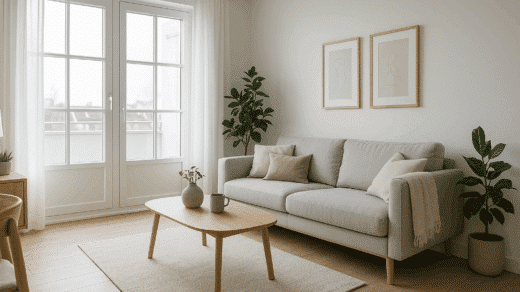 petit salon avec scandinave style